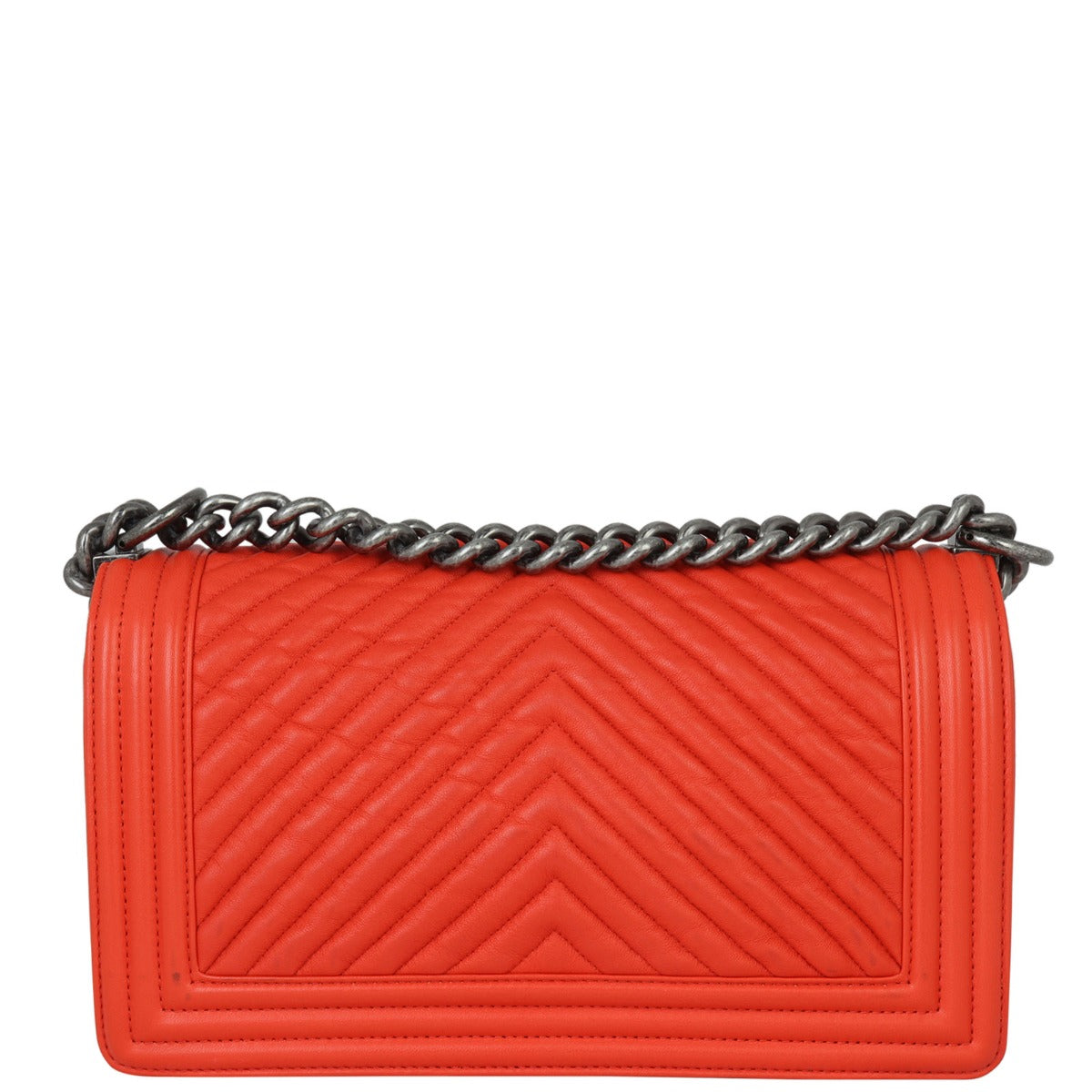 Chanel Boy Old Chevron 20 Series Handbag Medium