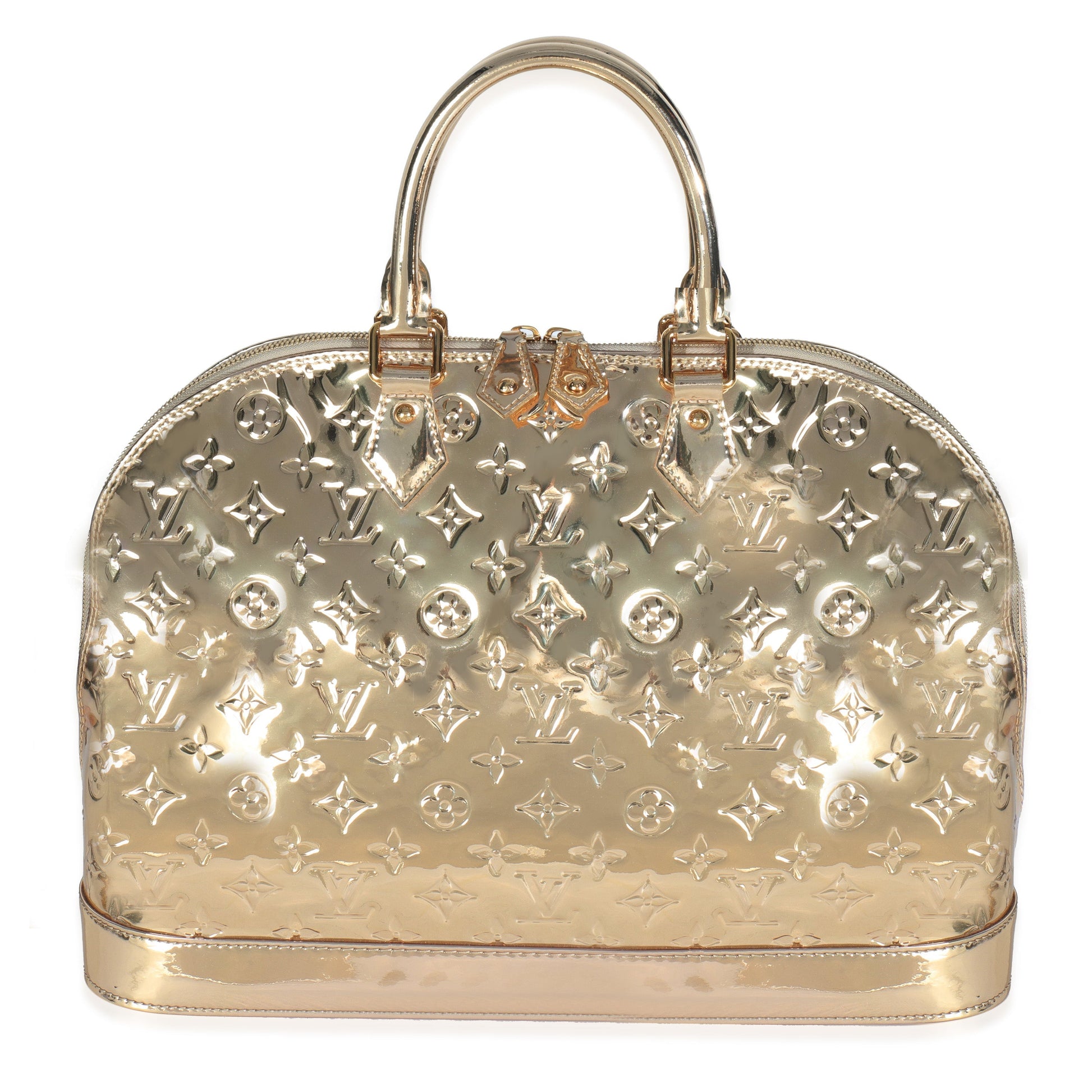 Louis Vuitton Miroir Alma GM Monogram Gold Handbag
