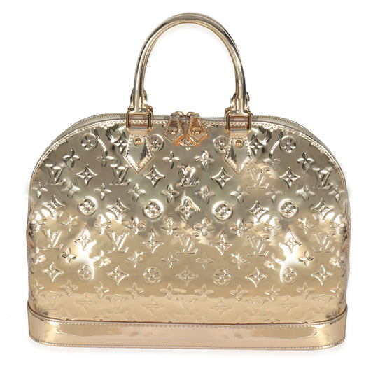 Louis Vuitton Miroir Alma GM Monogram Gold Handbag