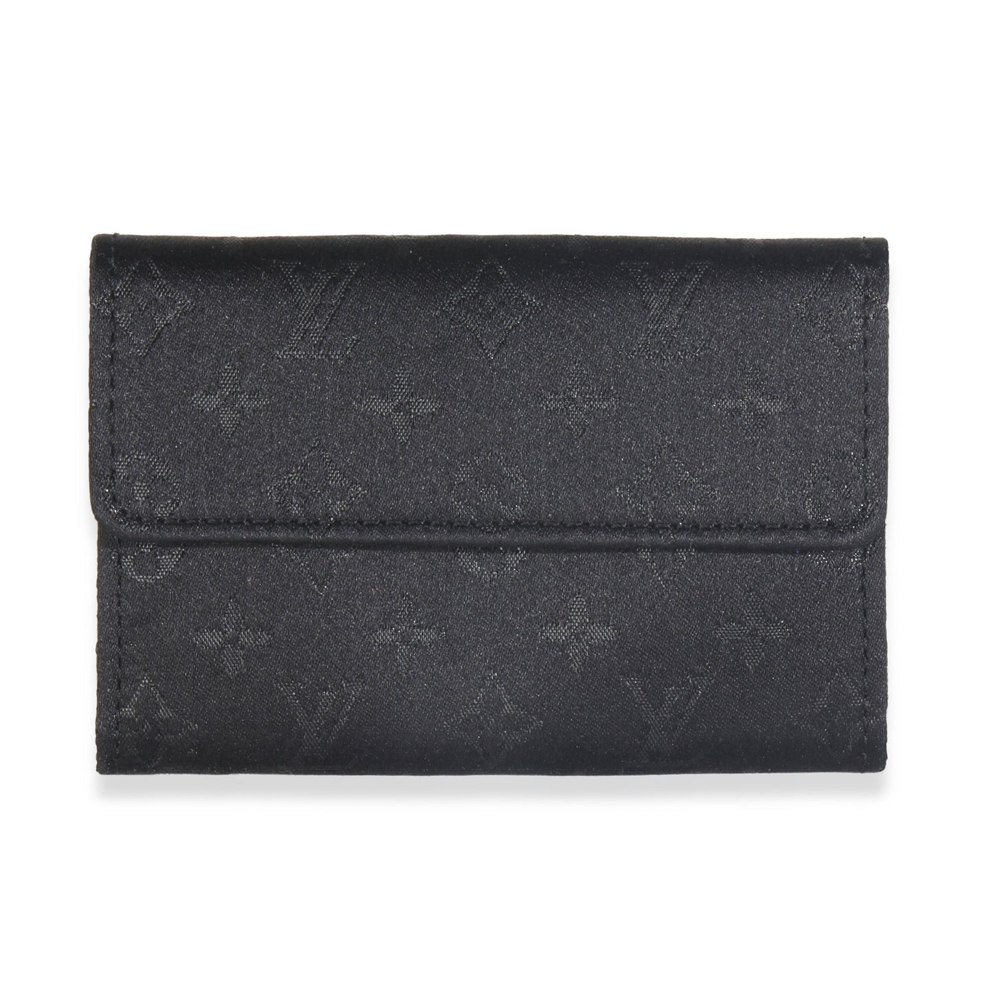 Louis Vuitton Black Monogram Satin Handbag