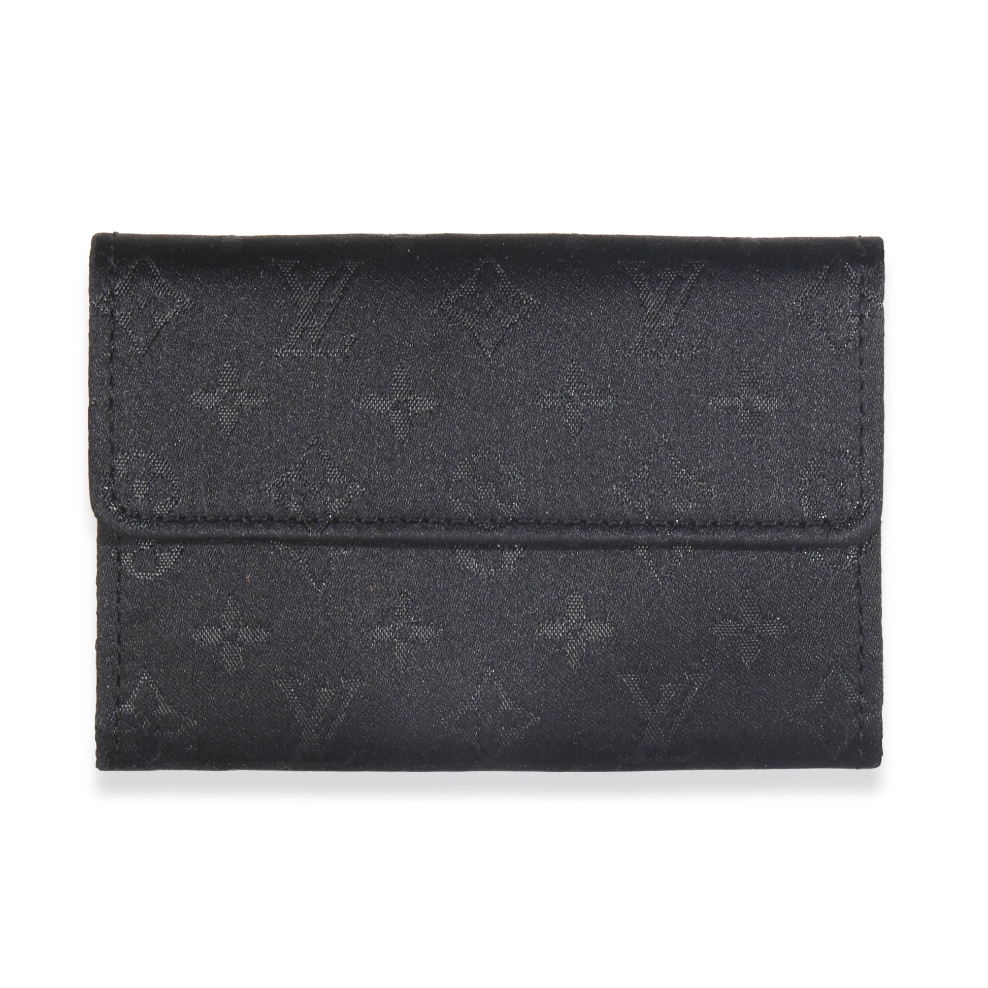 Louis Vuitton Black Monogram Satin Handbag