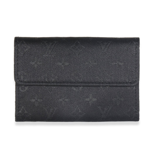 Louis Vuitton Black Monogram Satin Handbag