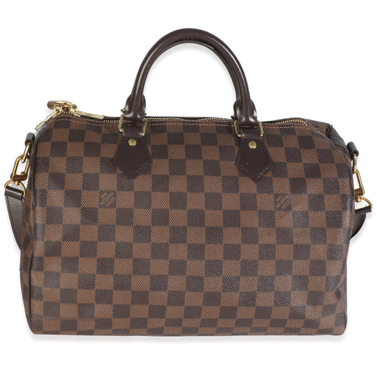 Louis Vuitton Damier Ebene Speedy Bandouliere 30 Canvas Handbag Bandouliere 30