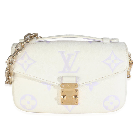 Louis Vuitton Latte Bubble Tea Giant Empreinte Monogram Clutch Bag