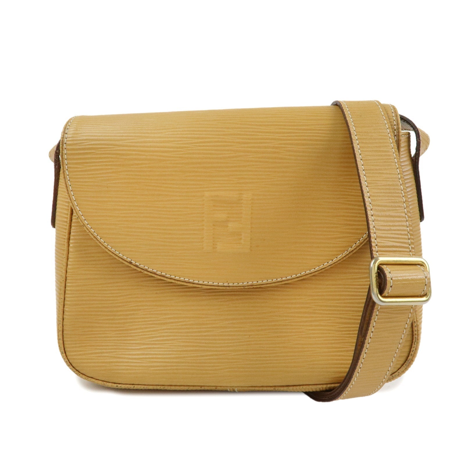 Crossbody Bag Shoulder Bag Leather Yellow Logo