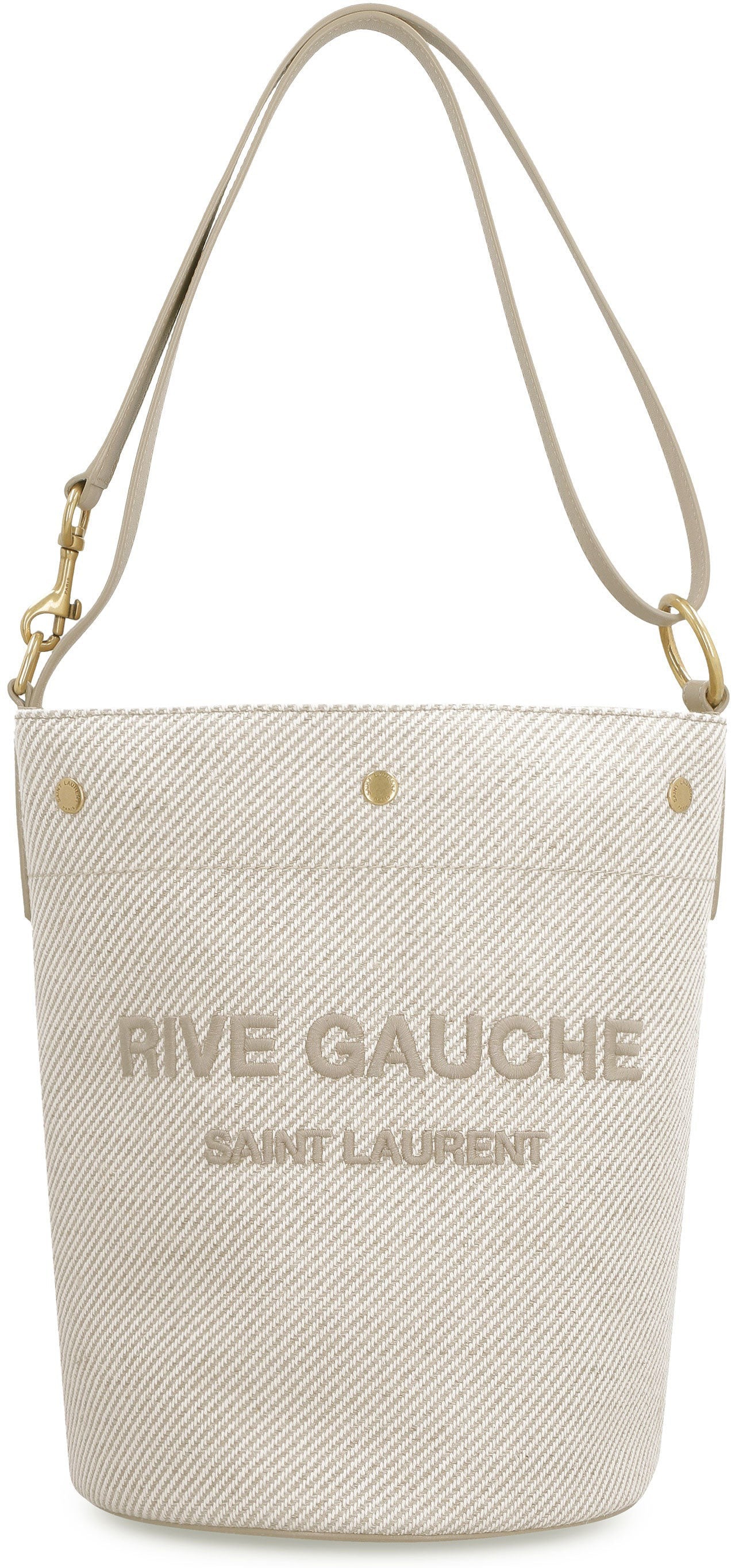YSL Saint Laurent Luxury Trending Women Rive Gauche Bag In Sand Bucket Bucket Bag