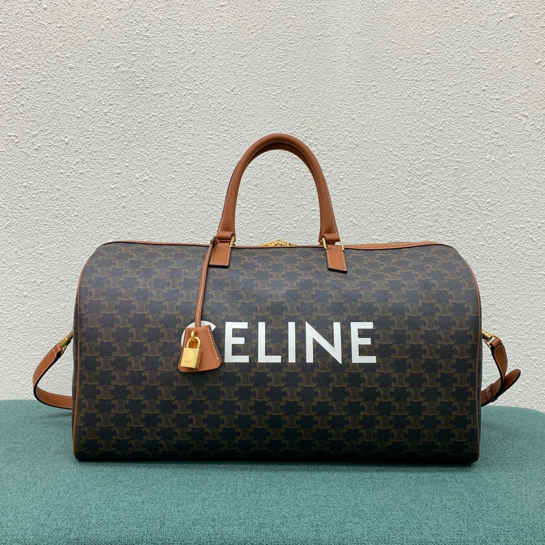 Top Quality Voyage Bag In Triomphe With Canvas Tan Travel Bag 191472Bzk04Lu 7449