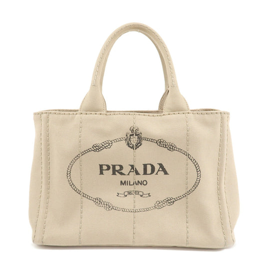 Tote Bag Canapa Hand Bag d Canvas Beige Mini