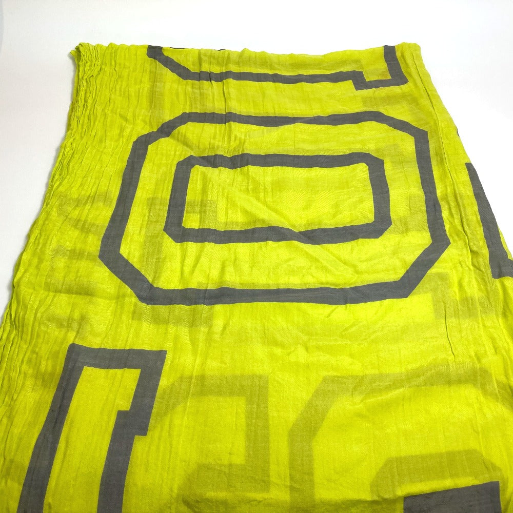 Louis Vuitton shawl Silk yellow Etoile Fleur Cotton Scarf