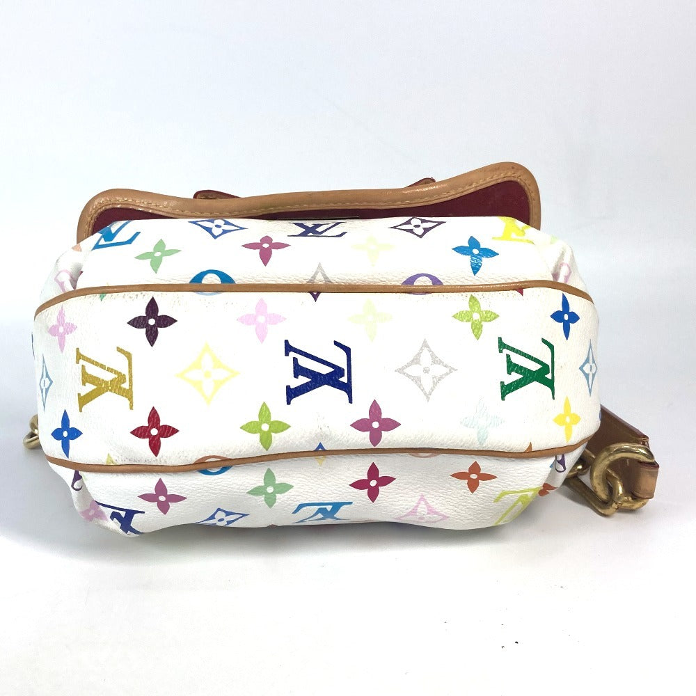 Louis Vuitton M40305 Patty Ribbon Monogram Canvas White Multicolor Shoulder Bag