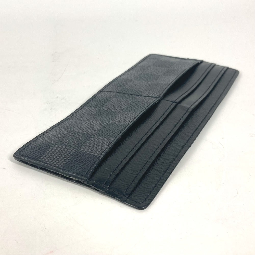 Louis Vuitton N63084 Damier Grafitto Damier Grafitte Canvas Black Wallet Case