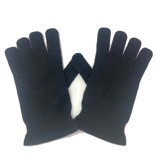 Louis Vuitton gloves Cashmere Silk Polyurethane Perforated Nylon Black Logo Handbag