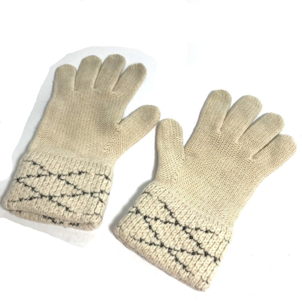 Louis Vuitton gloves M58363 Cashmere Gon Maltage Wool Beige Handbag