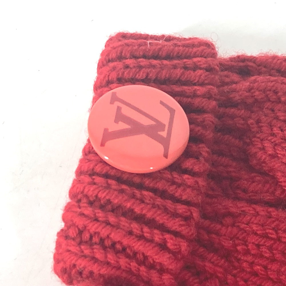 Louis Vuitton gloves Wool Red Logo Apparel