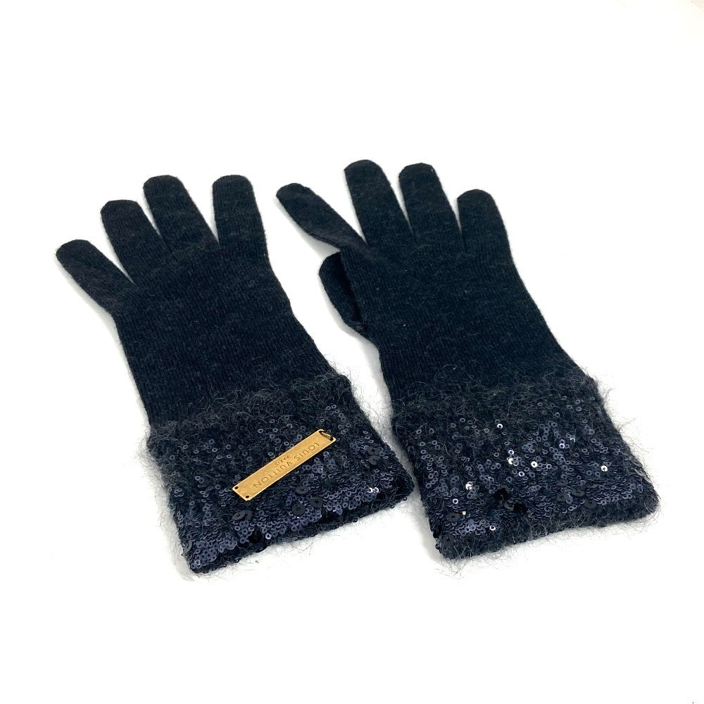 Louis Vuitton gloves Mohair Wool Gray Logo Handbag