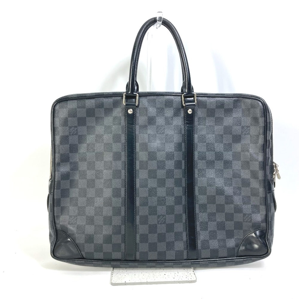 Louis Vuitton Business N41125 Damier Grafitto Damier Canvas Black Handbag