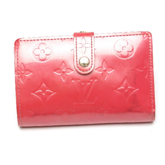 Louis Vuitton Bifold M9141F Vernis Gamaguchi Monogram Pink Wallet Case