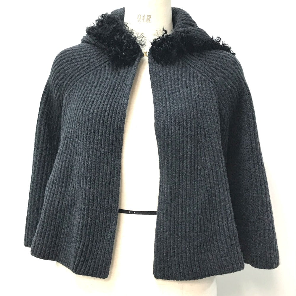 Louis Vuitton poncho cashmere Gray Handbag