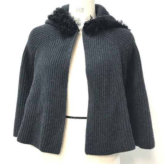 Louis Vuitton poncho cashmere Gray Handbag