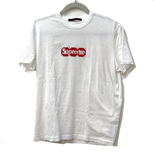 Louis Vuitton Short sleeve T-shirt SUPREME Cotton White Logo Apparel