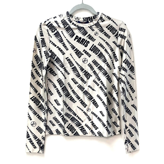 Louis Vuitton Long sleeve shirt FLTS86 Rayon Black Logo Apparel