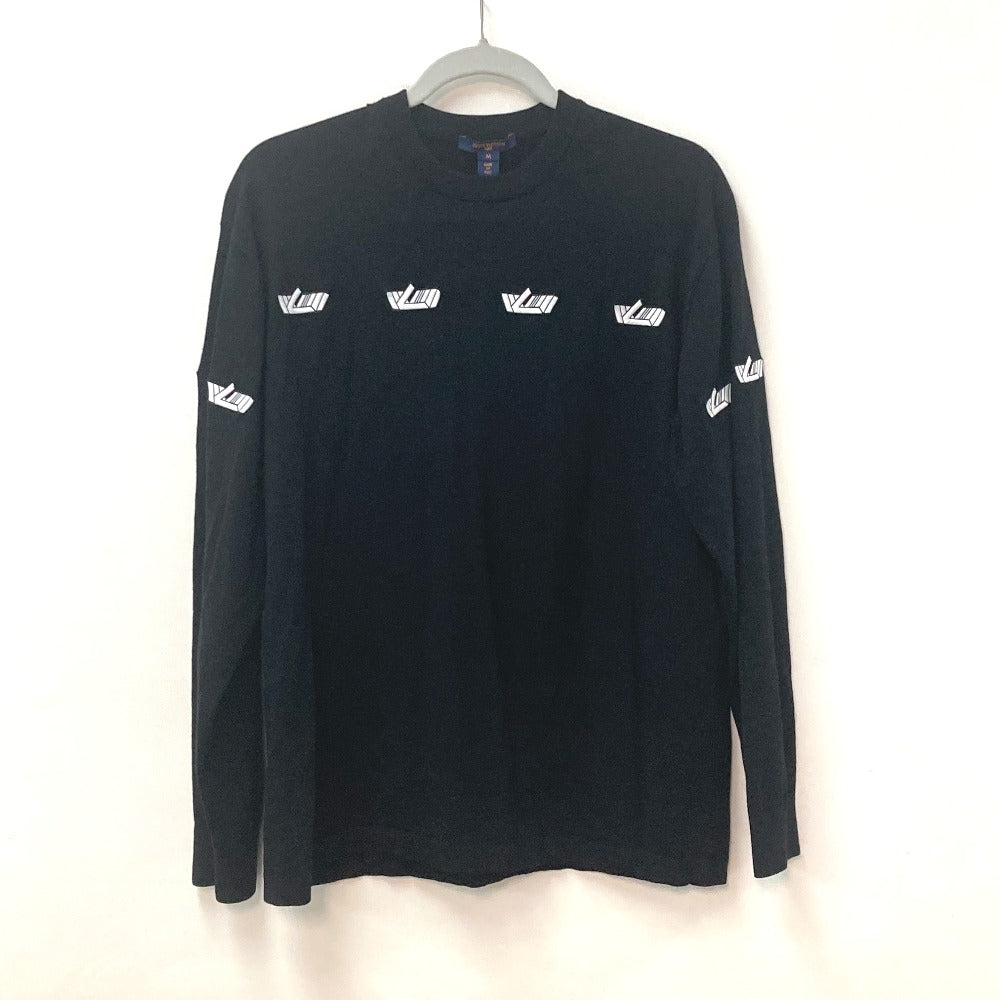 Louis Vuitton knit Polyester patch Vites Sweater Wool Black Logo Apparel