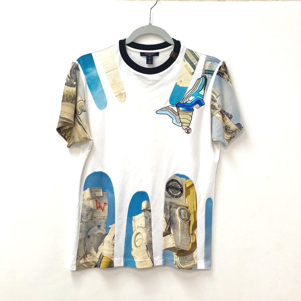 Louis Vuitton Short sleeve T-shirt pattern number Cotton White Logo Apparel