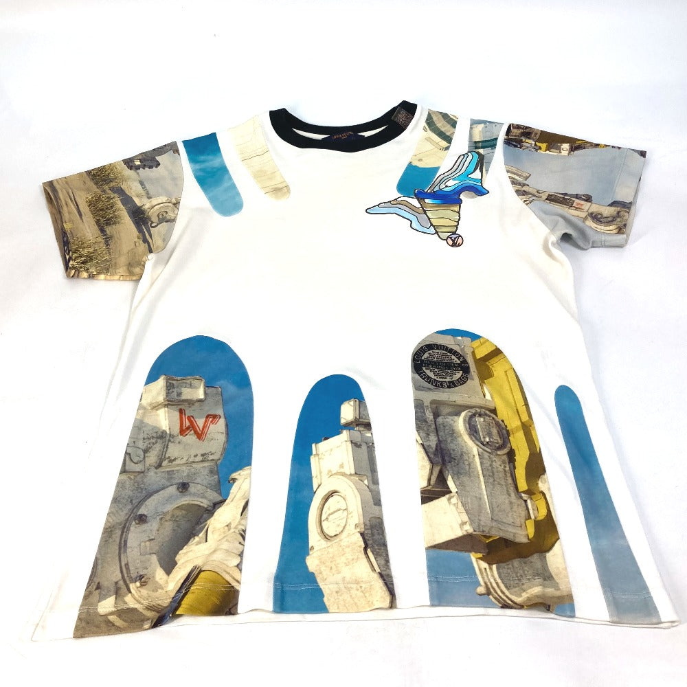 Louis Vuitton Short sleeve T-shirt pattern number Cotton White Logo Apparel