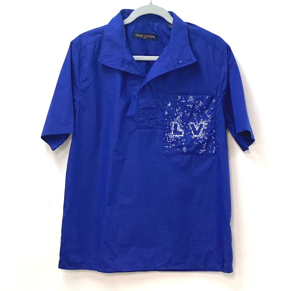 Louis Vuitton Short sleeve shirt 22Stainless Steel Nylon Cotton Blue Apparel
