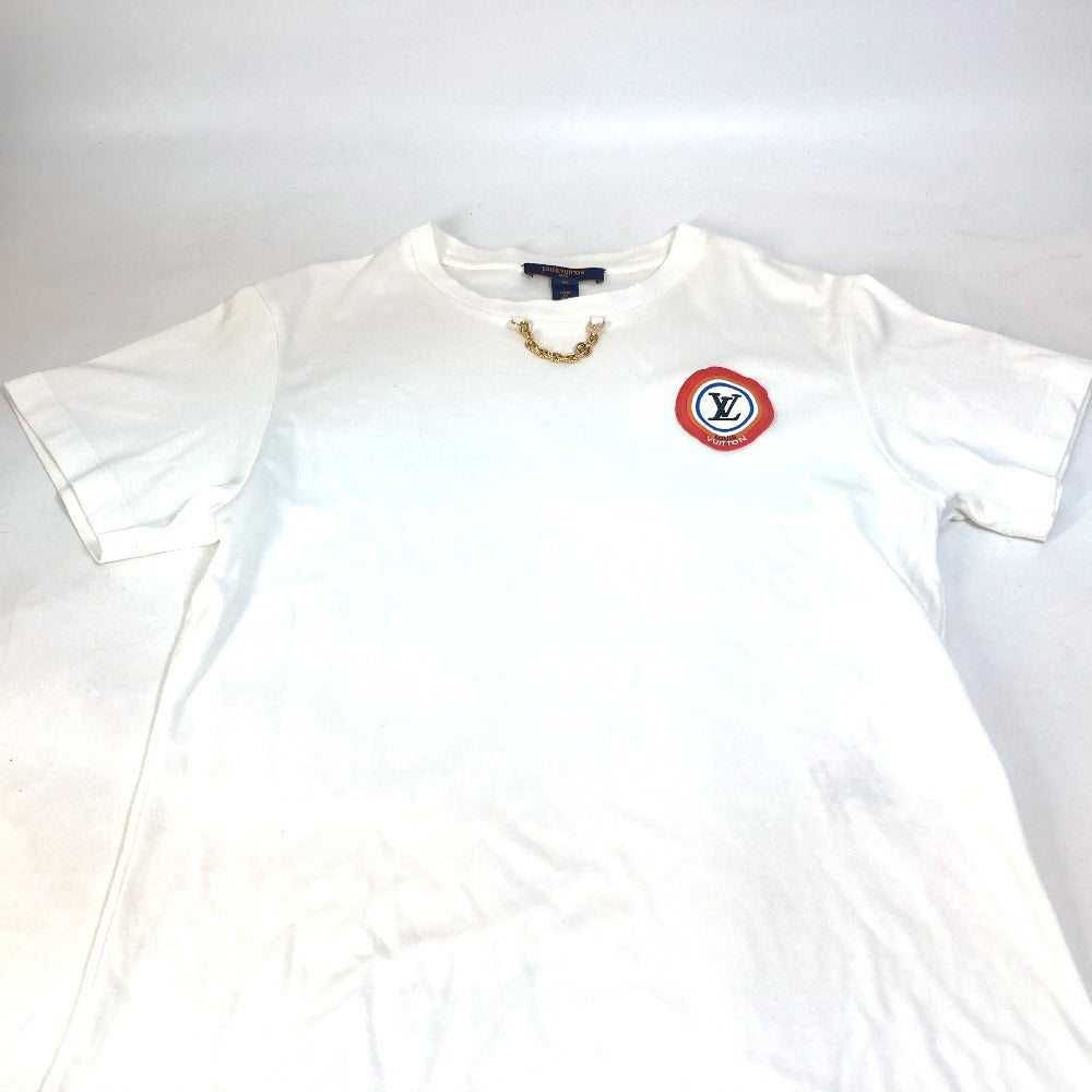 Louis Vuitton Short sleeve T-shirt Wappen rainbow Cotton White Apparel