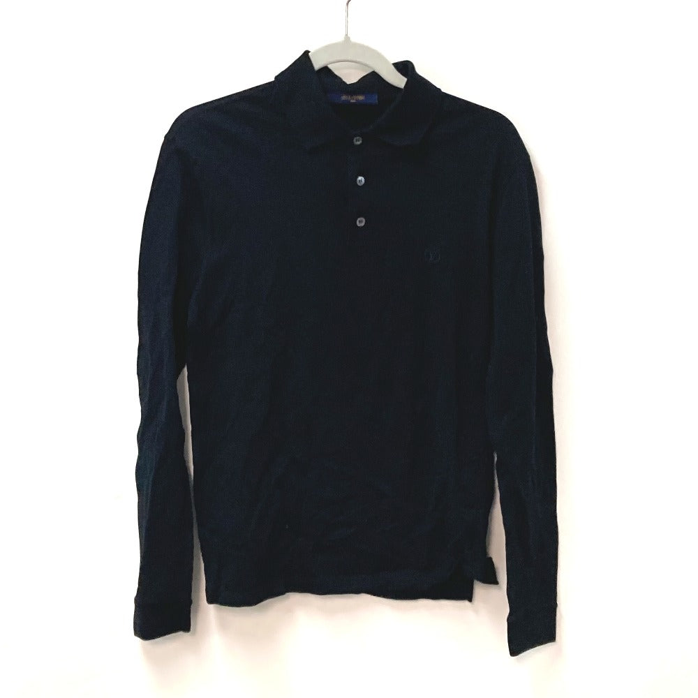 Louis Vuitton Long sleeve shirt circle S Cotton Black Logo Apparel