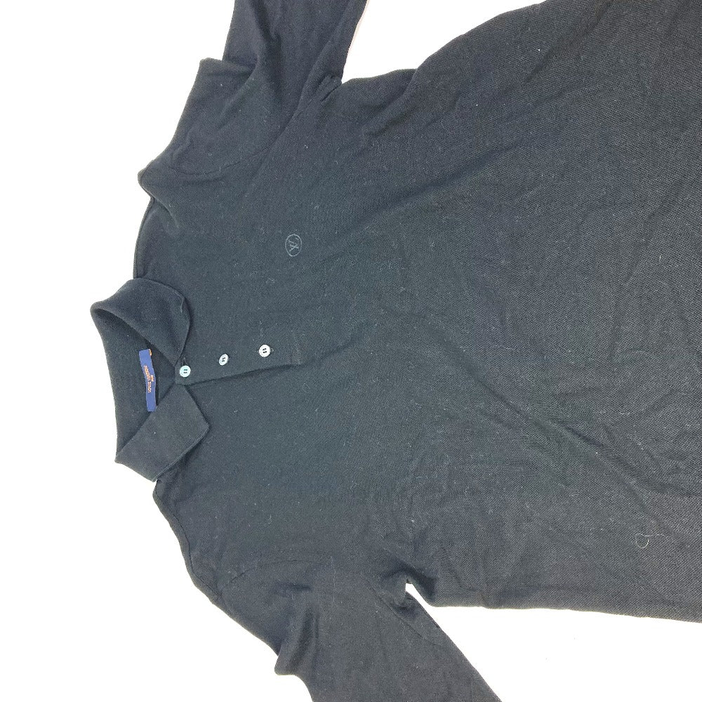 Louis Vuitton Long sleeve shirt circle S Cotton Black Logo Apparel
