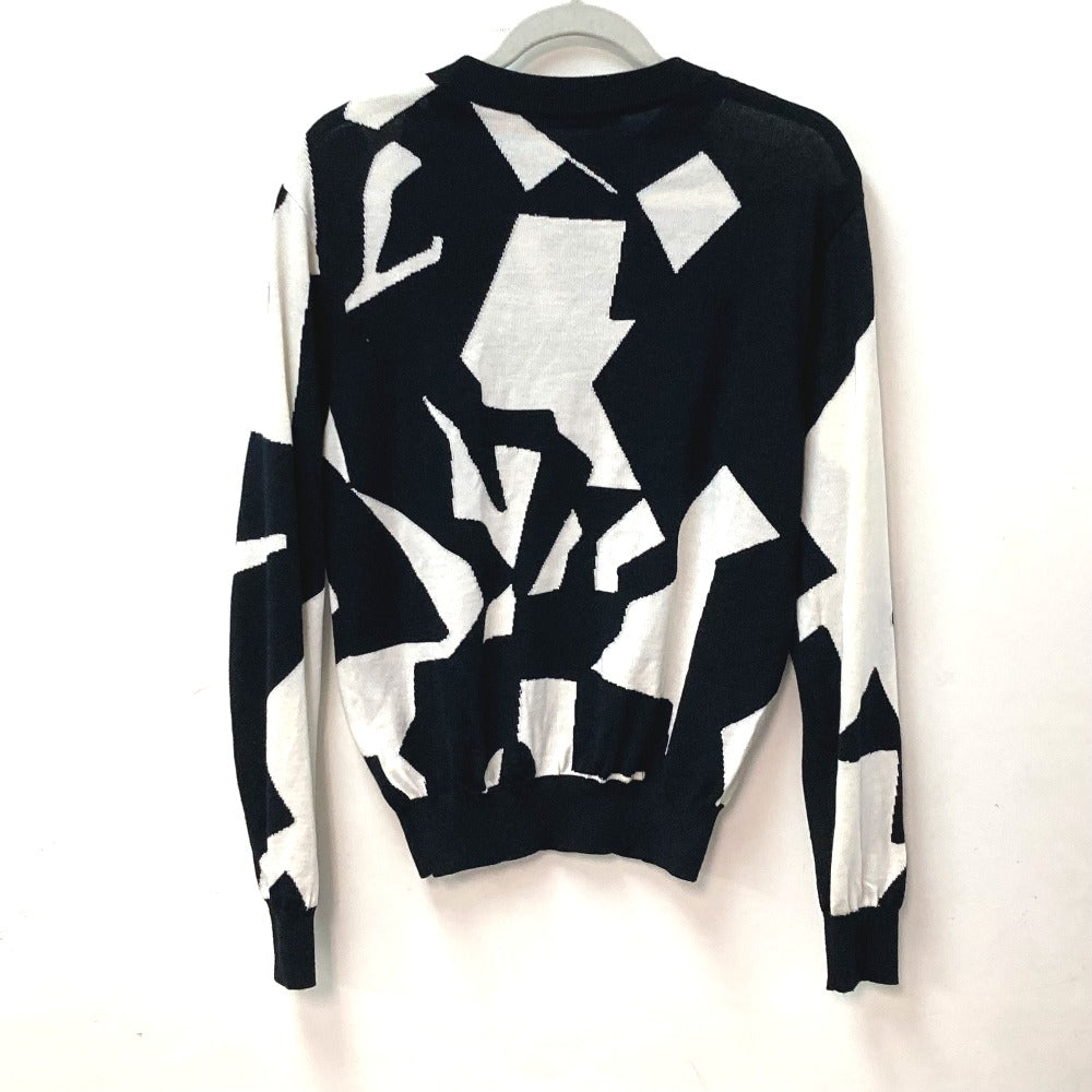 Louis Vuitton knit Abstract Houndstooth Crew Neck Wool White Apparel