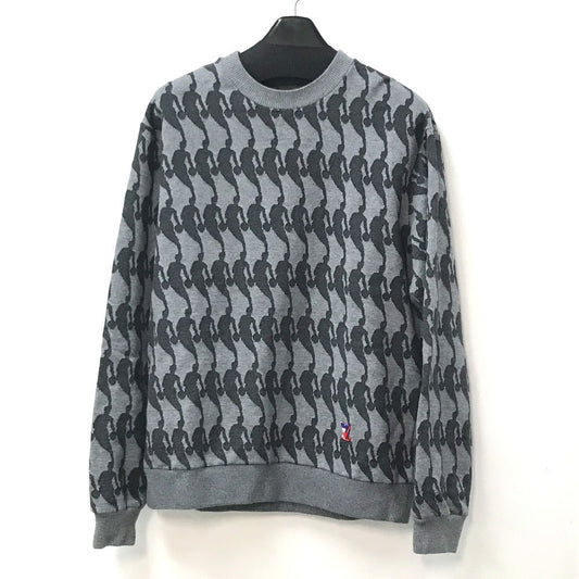 Louis Vuitton sweater NBA jacquard sweat S Cotton Gray Apparel