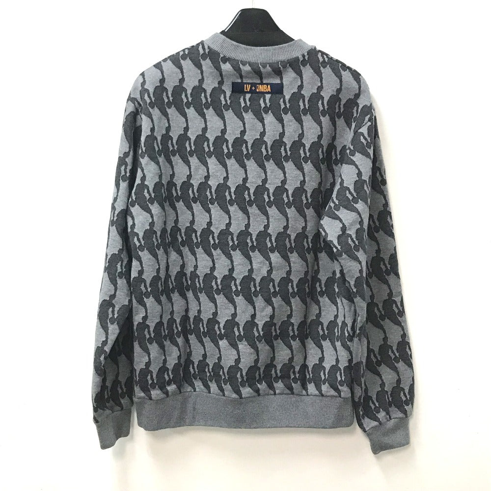 Louis Vuitton sweater NBA jacquard sweat S Cotton Gray Apparel
