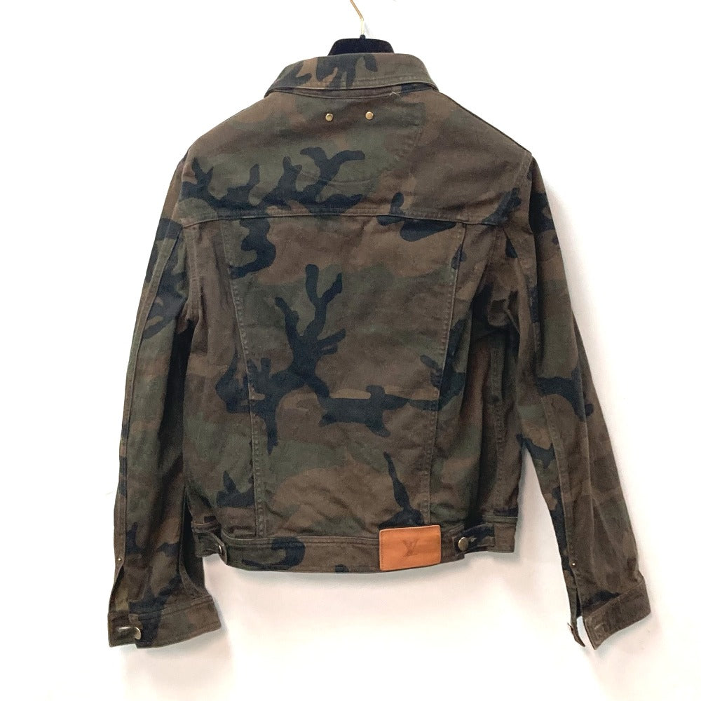 Louis Vuitton Jacket 1A3FE5 SUPREME camouflage Denim Cotton Green Apparel