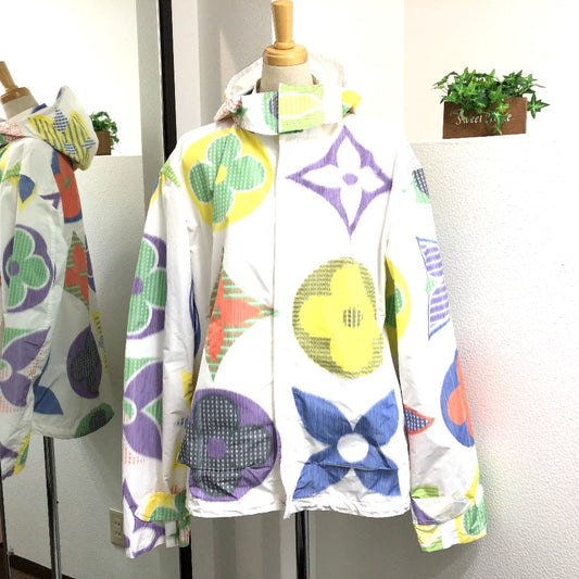 Louis Vuitton Blouson polyester Windbreaker 48 Monogram Multicolor Handbag