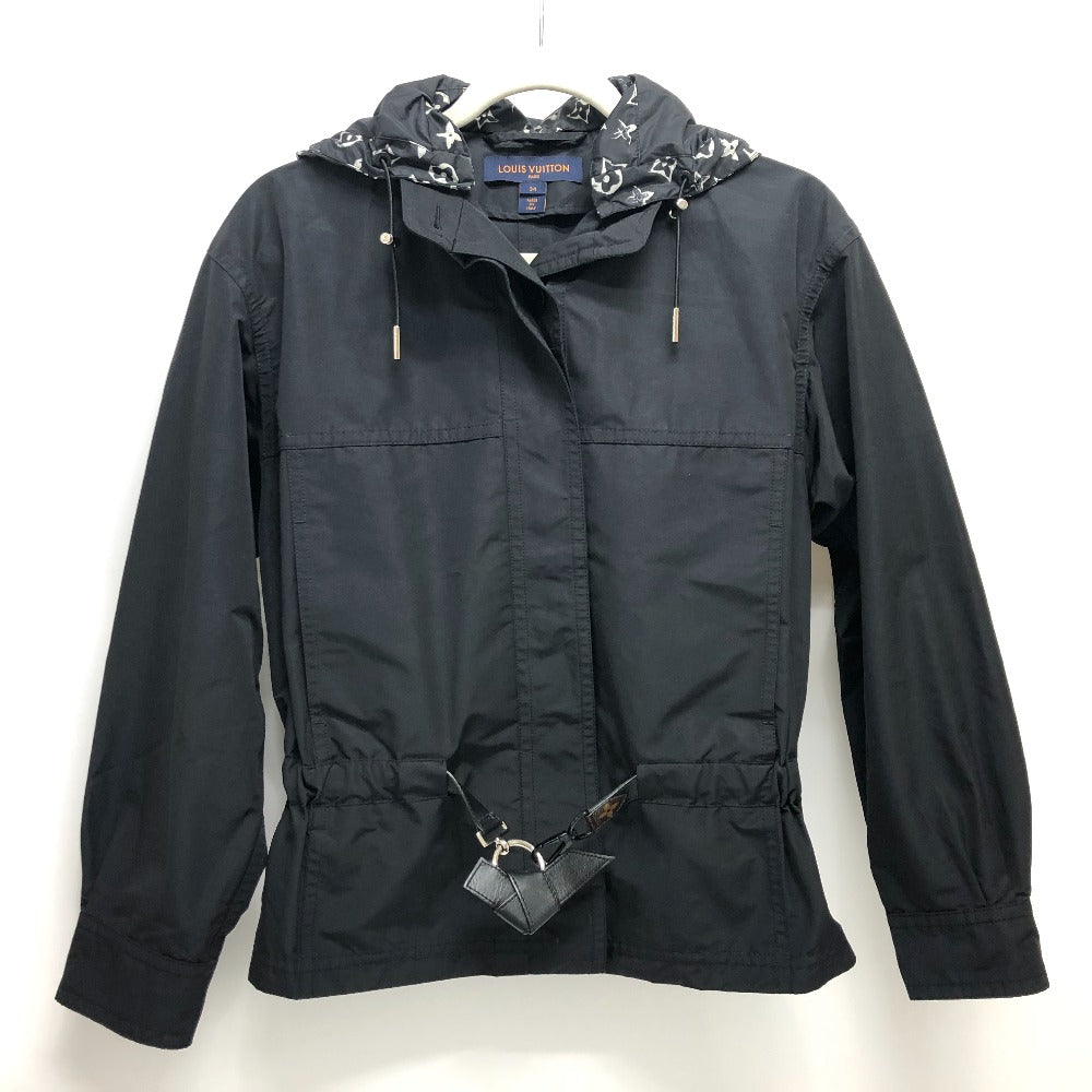 Louis Vuitton Hoodie 22W Short Hoodie 34 Nylon Black Apparel