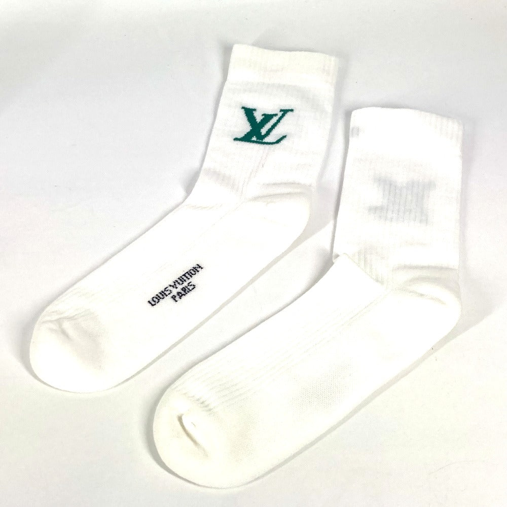 Louis Vuitton socks M7981L Socks Only L Nylon Cotton White Handbag