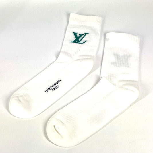 Louis Vuitton socks M7981L Socks Only L Nylon Cotton White Handbag