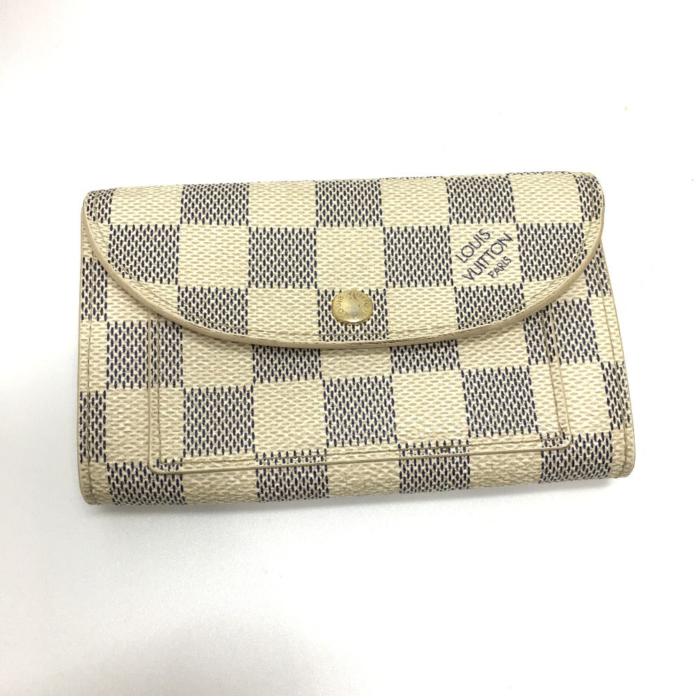 Louis Vuitton Waist M9835 Damier Azur Saint Canvas White Clutch Bag