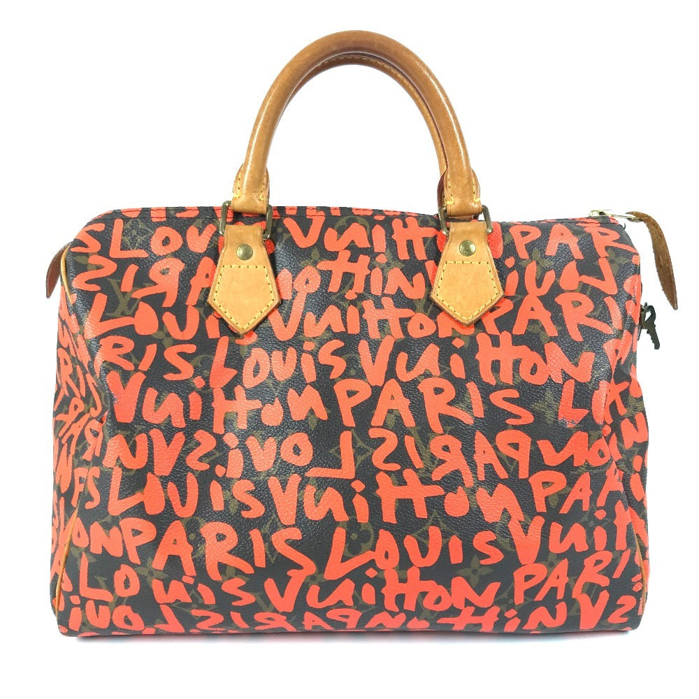 Louis Vuitton Boston Duffel M93705 MonogramGraffitiCanvas graffiti Orange Speedy Travel Bag