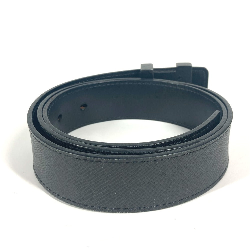 Louis Vuitton M6897V Taiga Santur Initial Leather Black Belt