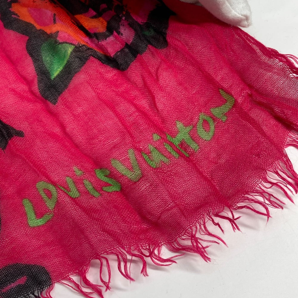 Louis Vuitton Stall M72379 Cashmere Silk Shawl Pink Scarf