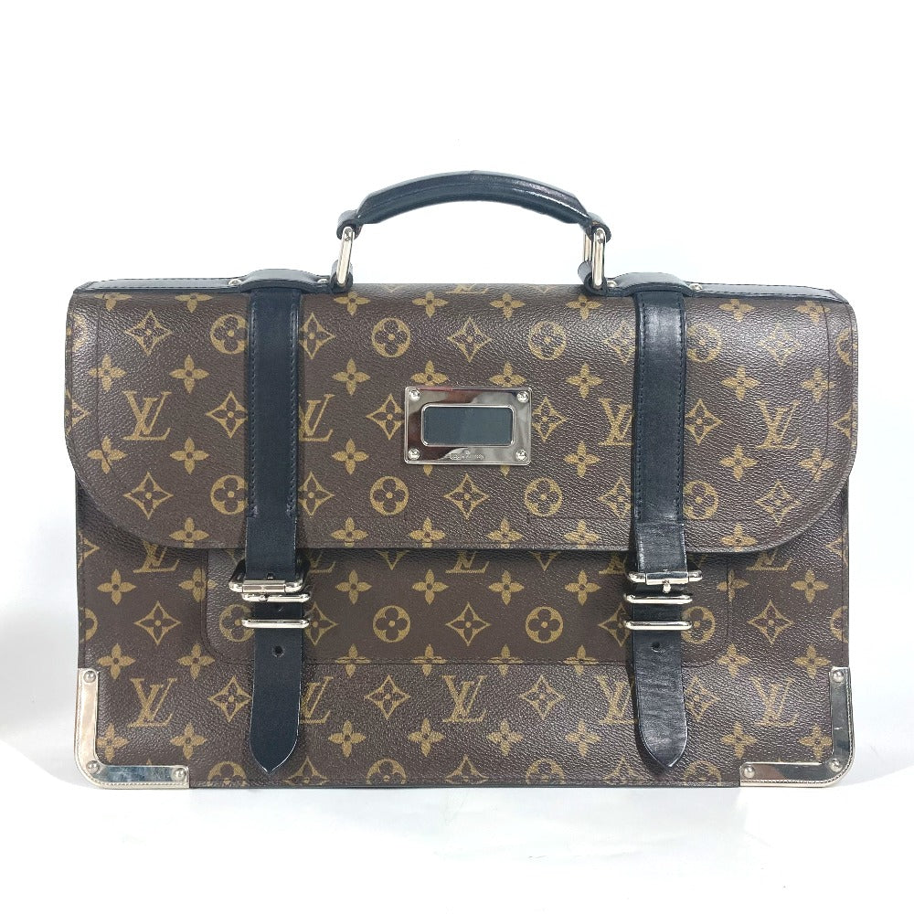 Louis Vuitton Business M92292 macacer Rally Monogram Canvas Brown Handbag