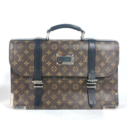 Louis Vuitton Business M92292 macacer Rally Monogram Canvas Brown Handbag