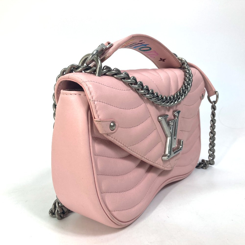 Louis Vuitton M51944 New Wave MM Leather Pink Chain Crossbody Bag