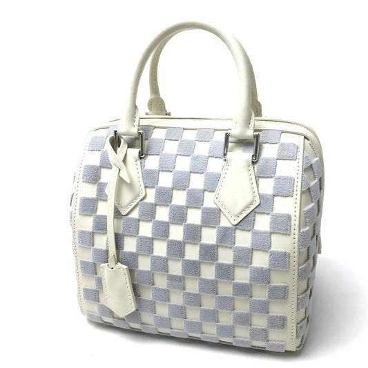 Louis Vuitton M48909 Damier Azur Damier Azul Canvas White Speedy Handbag
