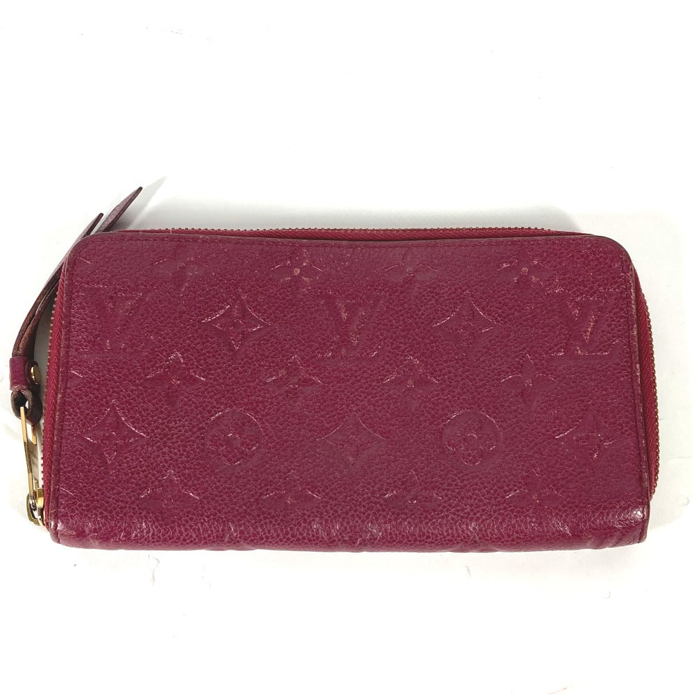 Louis Vuitton Long Purse M60359 Ann Platt Monogram Leather Red Wallet Case