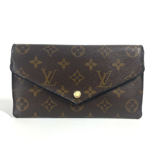 Louis Vuitton Long Purse M62155 Portefeuille Jeanne Monogram Canvas Brown Wallet Case
